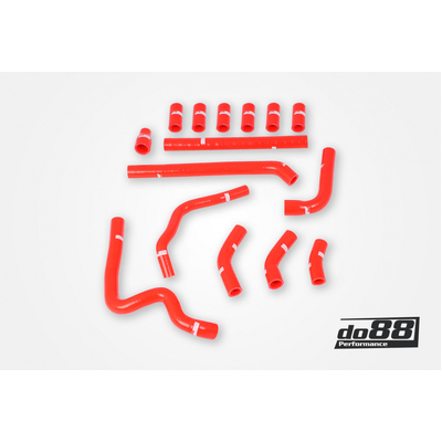 do88 Audi RS6 C5 2002-2004 Crankcase vent hoses Red - do88-kit192R