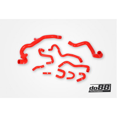 do88 Volvo S60/V60/V70/XC70/S80 T4 T5 2.5FT Automatic 07-16 Coolant hoses Red - do88-kit198R