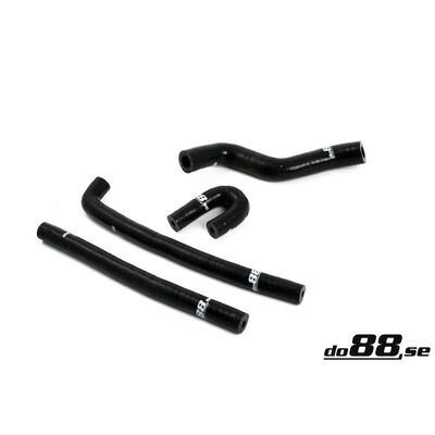 do88 SAAB 9-3 2.0T 2003- Solenoid valve & crankvent hoses Black - do88-kit3S